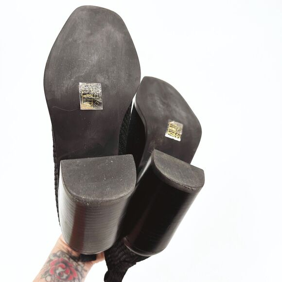 Jeffrey Campbell Roselle Ankle Heel Boots Size 9 Suede Python Western Pull-On - Picture 8 of 10